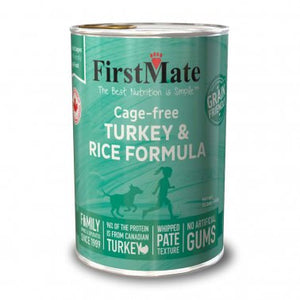 FirstMate Grain Friendly Cage-free Turkey & Rice Formula Canned Food for Dogs