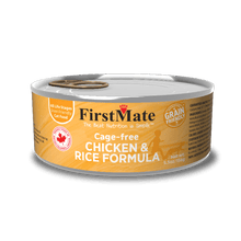 Load image into Gallery viewer, FirstMate Grain Friendly Cage-Free Chicken with Rice Canned Cat Food