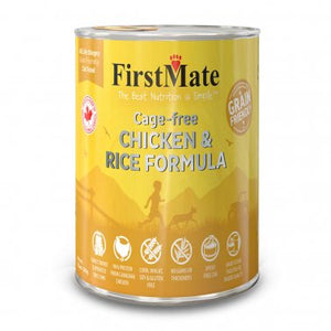 FirstMate Grain Friendly Cage-Free Chicken with Rice Canned Cat Food