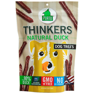 Plato Dog Treat THINKERS Natural Duck Bag