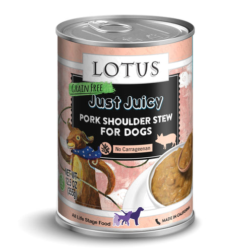 Lotus Dog Grain-Free Just Juicy Pork Shoulder Stew
