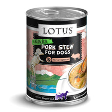 Load image into Gallery viewer, Lotus Grain Free Wholesome Pork Stew Canned Dog Food