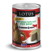 Load image into Gallery viewer, Lotus Dog Grain-Free Beef Green Tripe Loaf for Dogs
