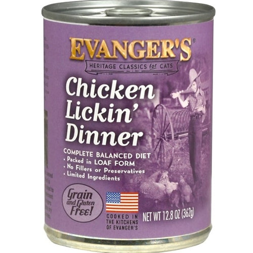 Evangers Natural Classic Chicken Lickin' Canned Cat Food