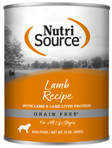 Nutrisource Grain Free Lamb Canned Dog Food