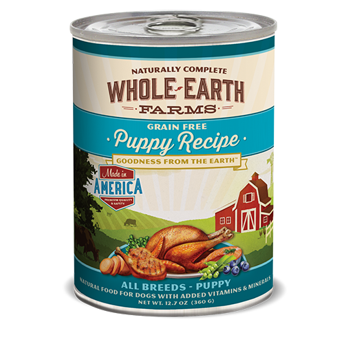 Whole Earth Farms Puppy Formula Dog Cans