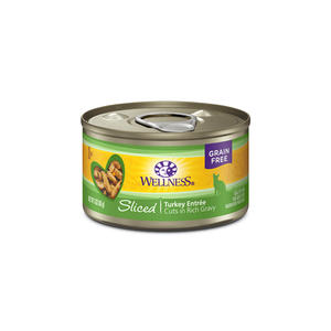 Wellness Grain Free Sliced Turkey Entree Canned Cat Food