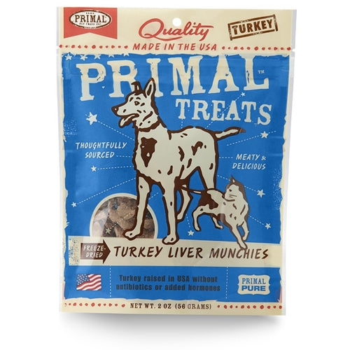 Primal Freeze Dried Turkey Liver Munchies Treats