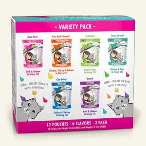 Weruva OMG Pouch Variety Pack Potluck O' Pouches