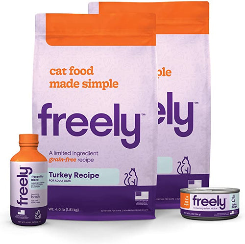 Freely Grain-Free Limited Ingredient Diet, Natural Cat Food Bundle