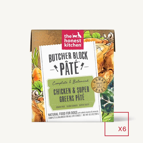 The Honest Kitchen Butcher Block Chicken & Super Greens Pate for Dogs