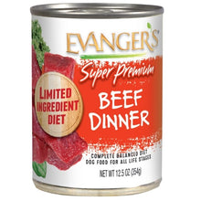 Load image into Gallery viewer, Evangers Grain Free Super Premium Beef Dinner Canned Dog Food