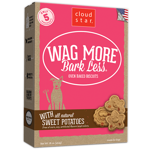 Cloud Star Original Wag More Bark Less Sweet Potato Dog Treats