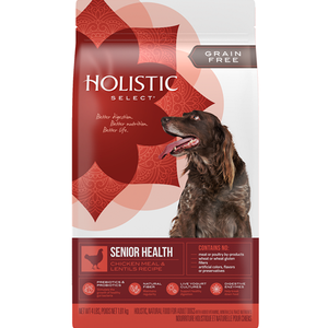 Holistic Select Senior Health Grain Free Chicken Meal & Lentils Formula