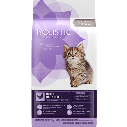 Holistic Select Feline Adult & Kitten Health Chicken Meal Formula