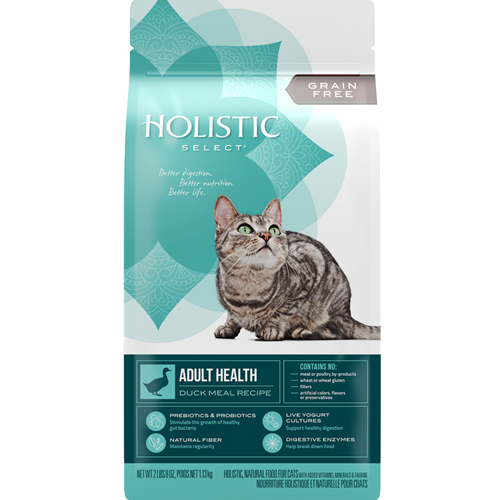 Holistic Select Feline Grain Free Adult Health Duck Meal Formula