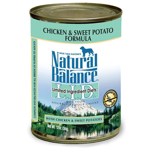 Natural Balance Grain Free L.I.D. Chicken and Sweet Potato Canned Dog Food