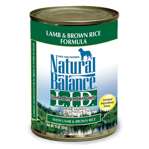Natural Balance L.I.D. Lamb and Brown Rice Canned Dog Food