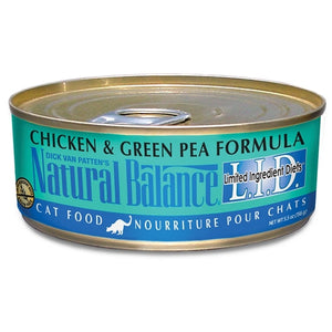 Natural Balance L.I.D. Chicken & Green Pea Formula Canned Cat Food