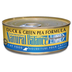 Natural Balance L.I.D. Duck and Green Pea Canned Cat Food