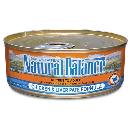 Natural Balance Chicken and Liver Pate Formula Canned Cat Food