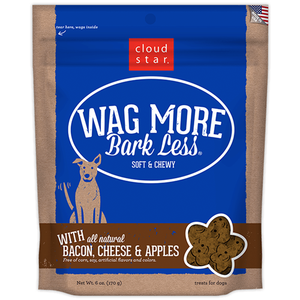 Cloud Star Wag More Bark Less Soft & Chewy Treats - Apple Cheese Bacon Flavor