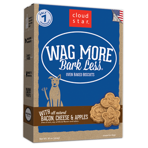 Cloud Star Wag More Bark Less Oven Baked Treats - Apple Bacon Flavor