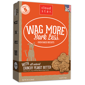 Cloud Star Wag More Bark Less Oven Baked Treats - Peanut Butter Flavor