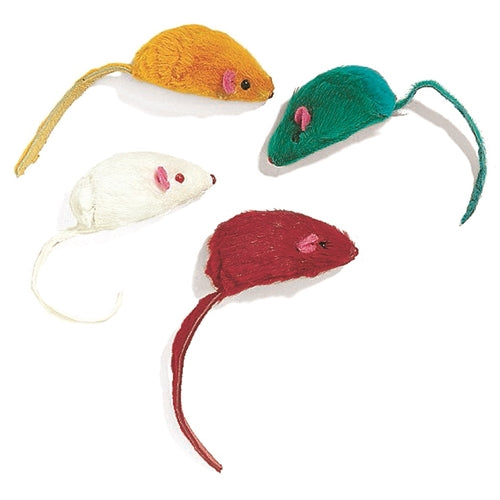 Ethical Pets Colored Plush Mice Cat Toys