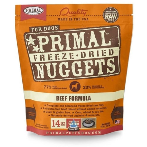Primal Freeze Dried Beef Formula Nuggets for Dogs