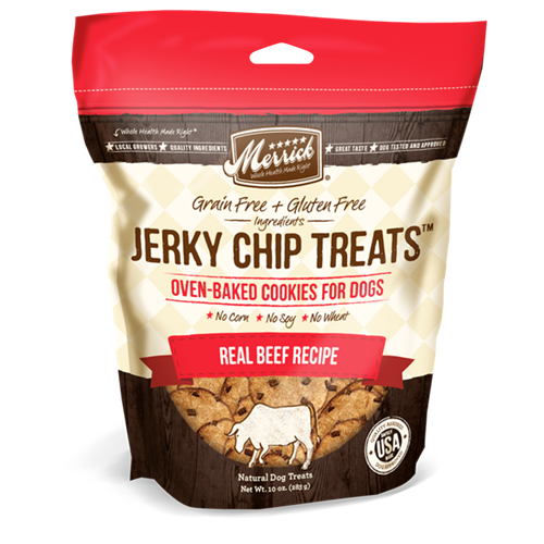 Merrick Jerky Chip Treats- Real Beef Recipe
