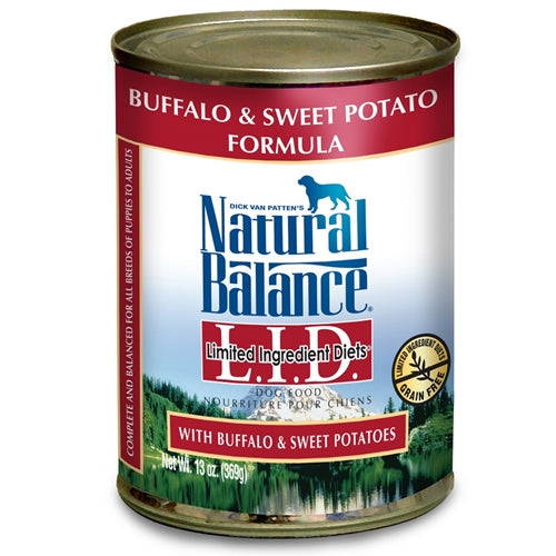 Natural Balance Grain Free Buffalo & Sweet Potato Can Dog Food
