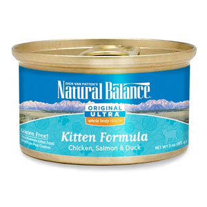 Natural Balance Original Ultra Whole Body Health Chicken Duck Brown Rice Canned Kitten Food