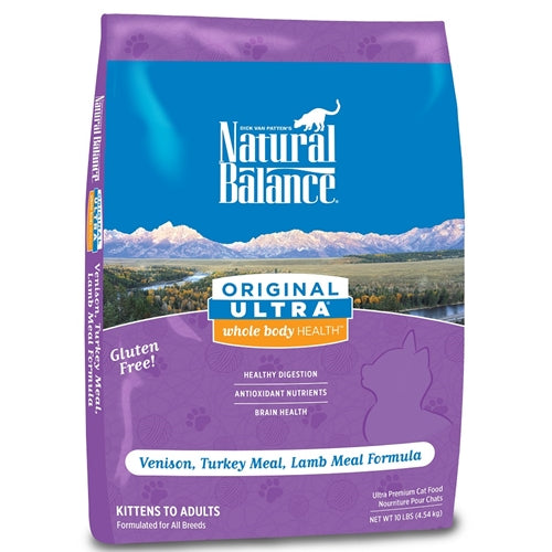 Natural Balance Original Ultra Whole Body Health Venison Turkey & Lamb Dry Cat Food