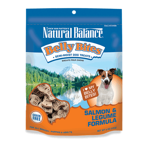Natural Balance Belly Bites Grain Free Semi-Moist Salmon & Legume Dog Treats