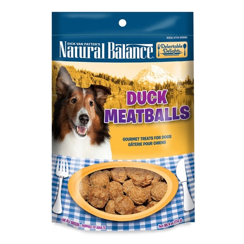 Natural Balance Delectable Delights Duck Meatballs Dog Treats