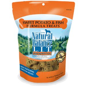 Natural Balance L.I.T. Limited Ingredient Treats Sweet Potato & Fish Formula Dog Treats