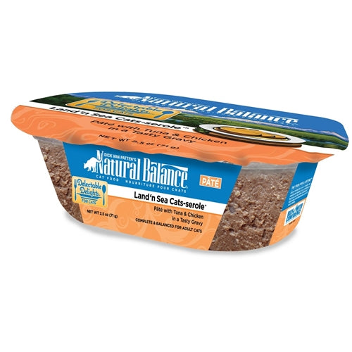Natural Balance Delectable Delights Land 'n Sea Cats-serole Cat Pate Formula Tuna and Chicken