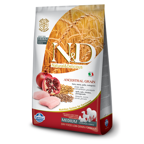 Farmina N&D Low Grain Chicken and Pomegranate Dry Dog Food
