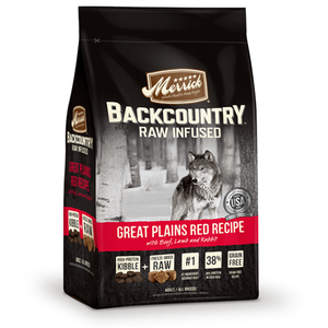 Merrick Grain Free Backcountry Raw Infused Great Plains Red Meat Recipe Dog Food