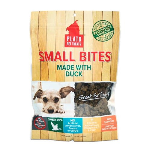 Plato Small Bites Made with Organic Duck Dog Treats