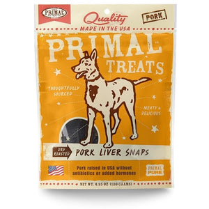 Primal Dry Roasted Pork Liver Snaps Treats