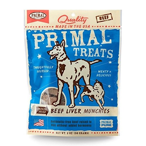 Primal Freeze Dried Beef Liver Munchies Treats