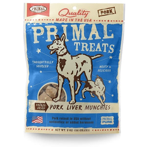 Primal Freeze Dried Pork Liver Munchies Treats