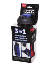 Load image into Gallery viewer, DOOG 3 in 1 Red Water Bottle &amp; Bowl