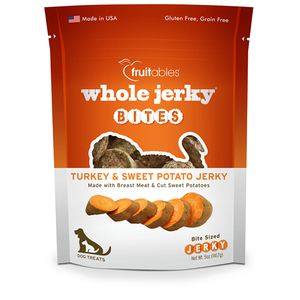 Fruitables - Whole Jerky Grilled Turkey and Sweet Potato Bites Dog Treats