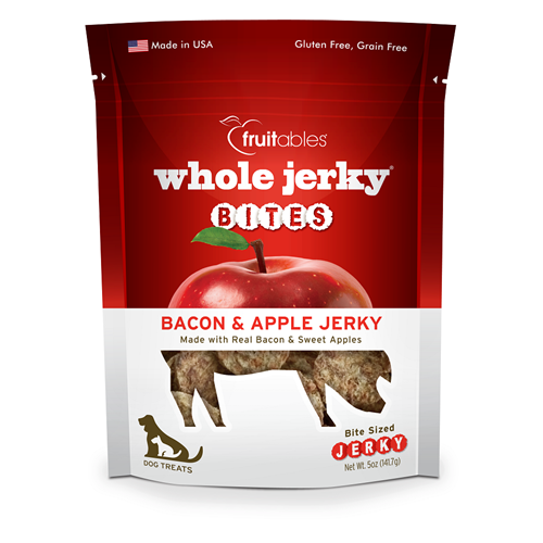 Fruitables - Whole Jerky Grilled Bacon and Apple Bites Dog Treats