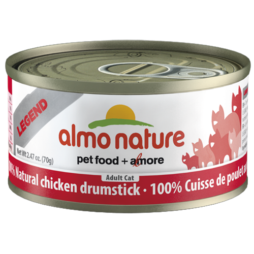Almo Nature Legend Natural Chicken Drumstick Canned Food for Cats