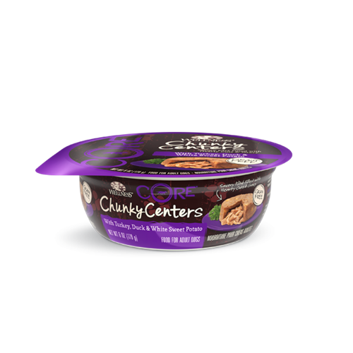 Wellness CORE Canned Chunky Centers Turkey, Duck and White Sweet Potato Formula