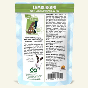 Weruva DITK Lamburgini Wet Dog Food Pouch